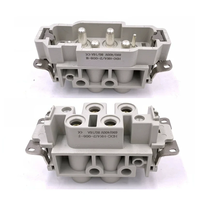 80A 4+2 Pimli Ağır Hizmet Konnektörü